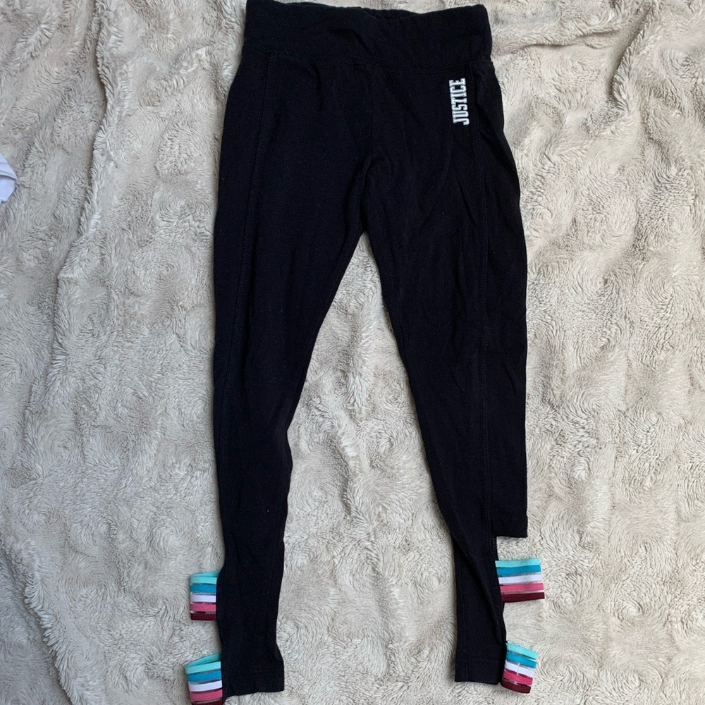 Justice leggings. size 7